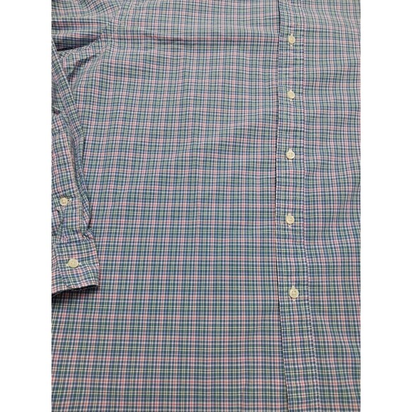 Ralph Lauren Button Down LS Shirt Mens Size XXL Pink Blue Plaid Classic Fit - Picture 8 of 16